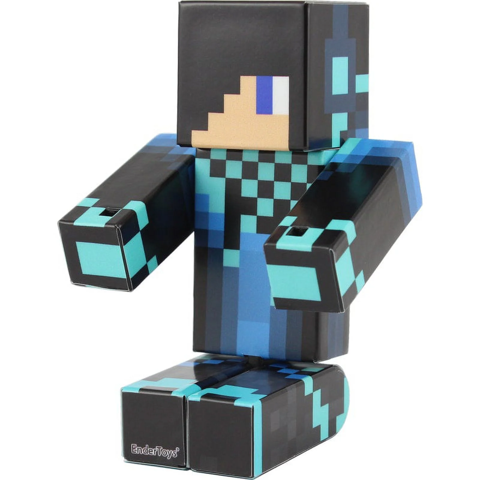 Blue Cool Guy Action Figure Toy, 4 Inch Custom Series Figurines by EnderToys