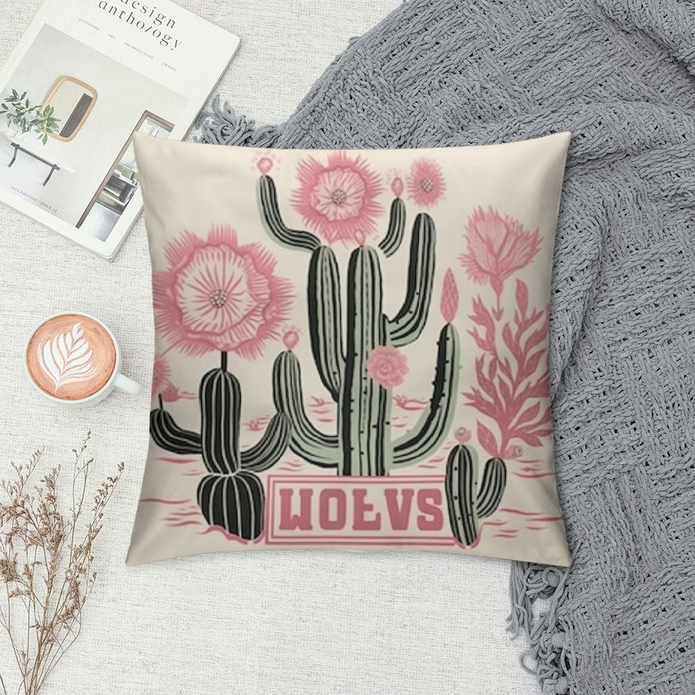 JEUXUS  Long Live Cowgirls Retro Cowgirl Cactus Desert Decorative Double-Sided Throw Pillow Covers,Wild West Pillow Cases Cushion for Western Home Girls Room,Western Cowgirl Teen Girls Gifts