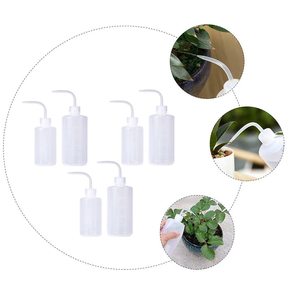 Guichaokj 6pcs 250ML 500ML Plastic Watering Bottle Succulent Squeeze Bottle Gardening Tool