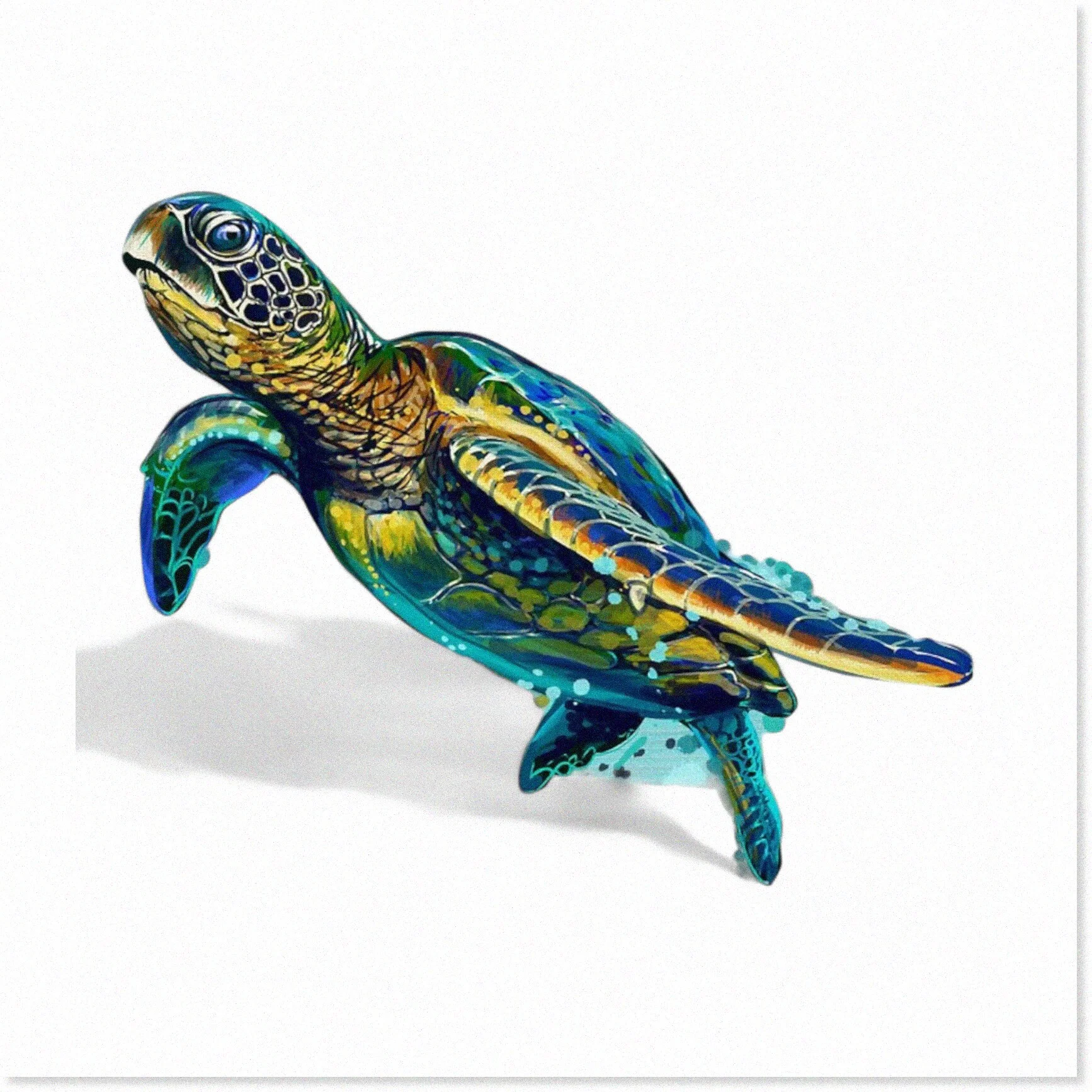 Coastal Aqua Reptile Upholstery Fabric: Vibrant Oceanic Decor for Chairs, Waterproof Outdoor Material - 3 Yards