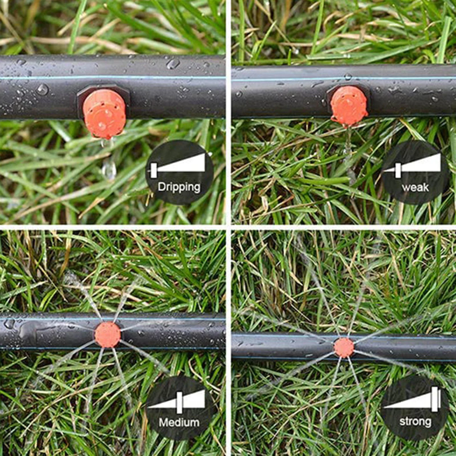 Hose Diving Adjustable Irrigation Drippers Sprinklers Garden Automatic Garden Sprinkler Adjustable Sprinkler Head For Home Watering Sprinklers