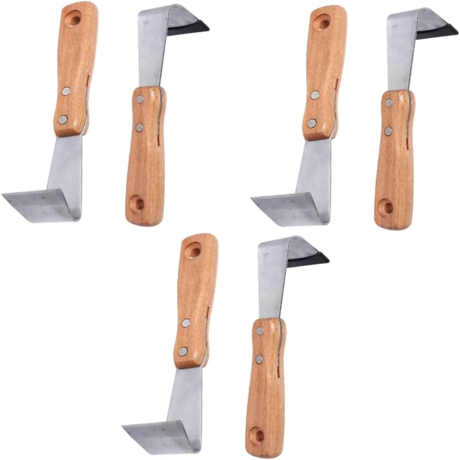 Efficient High-Quality 6-Piece Professional Bark Gardening Hand Knives Set for Precision Branch Trimming - Must-Have Durable and Handy Scraping Tool for Perfect Branch and Fruit Cutting -