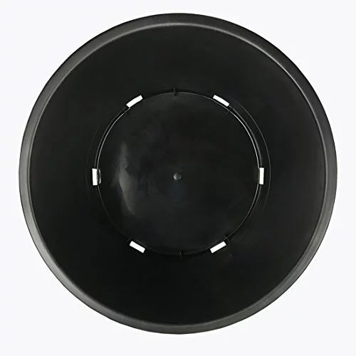 Calipots 5-Pack 10 Gallon Premium Black Plastic Nursery Plant Container Garden Planter Pots (10 Gallon)