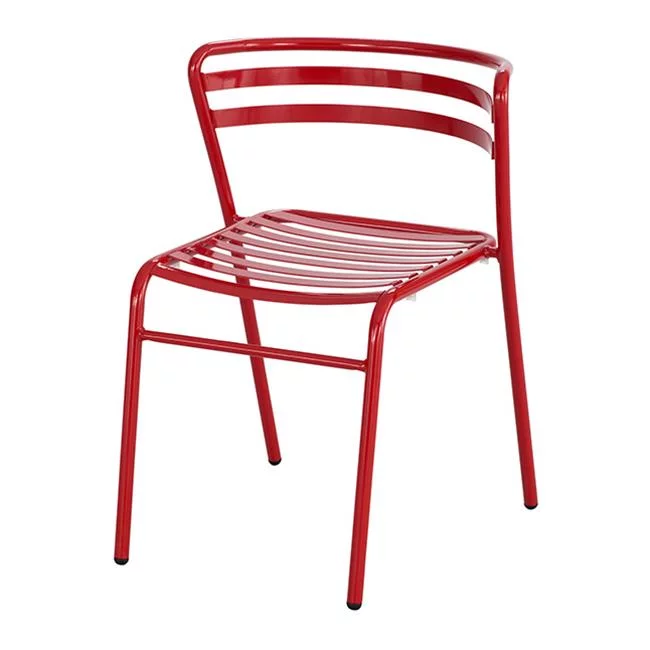 CoGo Steel Outdoor & Indoor Stack Chair, Red