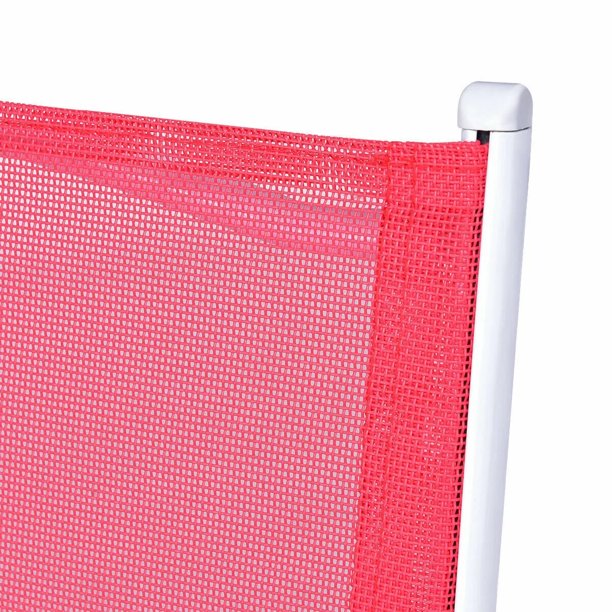 Costway 3 PCS Folding Bistro Table Chairs Set Backyard Patio Furniture Red