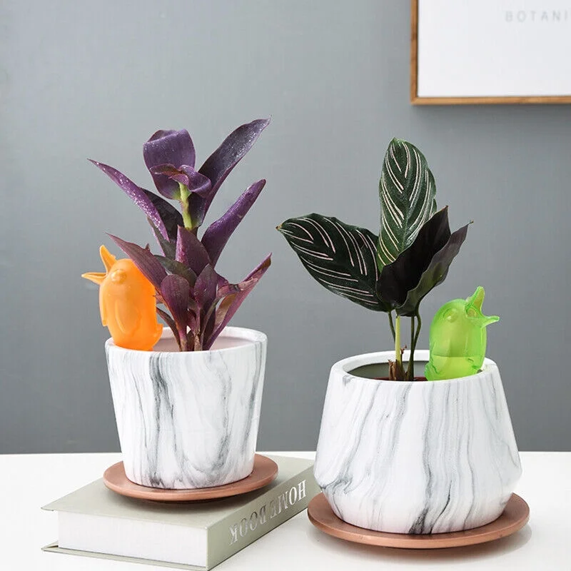 Cute Bird Shape Plant Self Watering Spikes Pot Automatic Drip Irrigation Tools