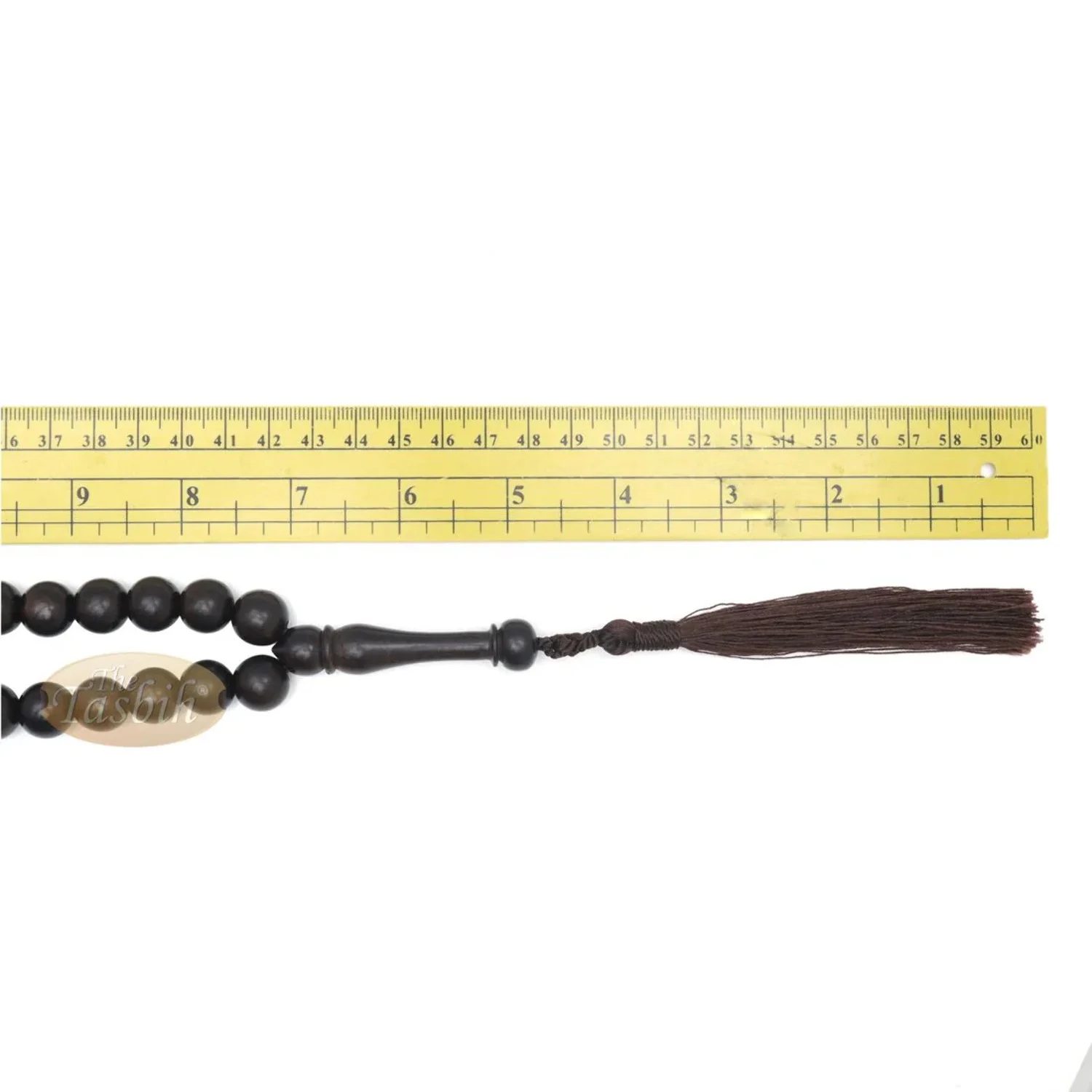 Unique Extra Large Dense Tamarind Wood Tasbih – Islamic Prayer Beads – 12mm Beads with Tassel