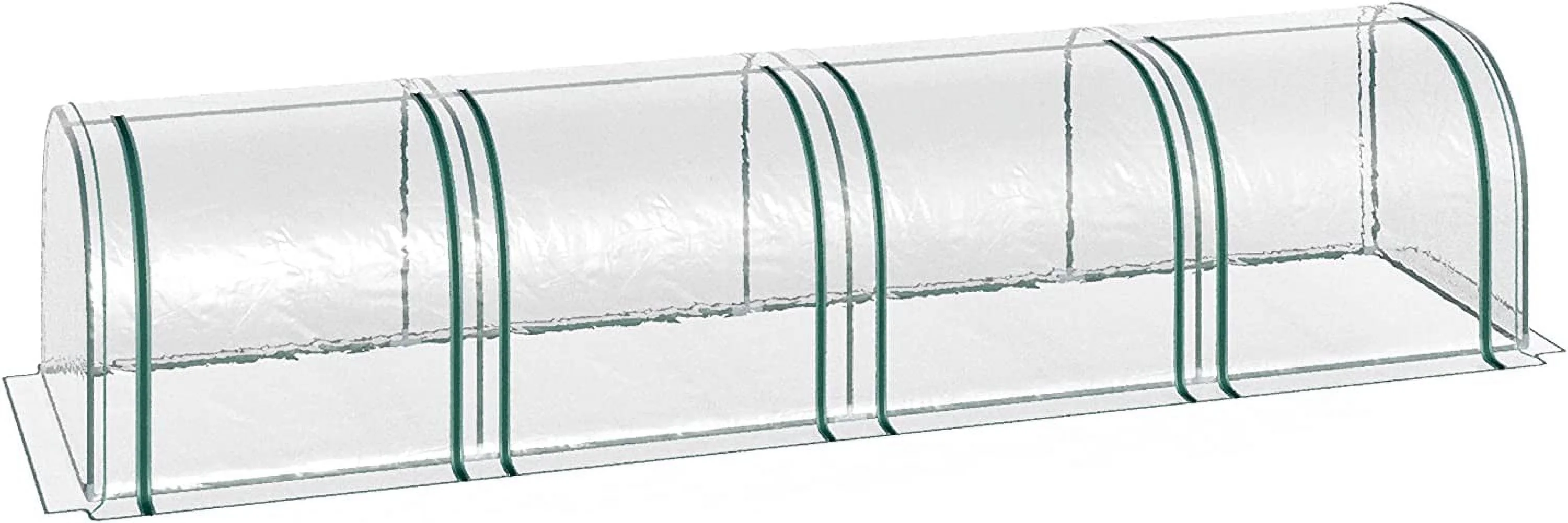 13' x 3' x 2.5' Mini Greenhouse, Portable Tunnel Green House with Roll-Up Zippered Doors, UV Waterproof Cover, Steel Frame, Clear