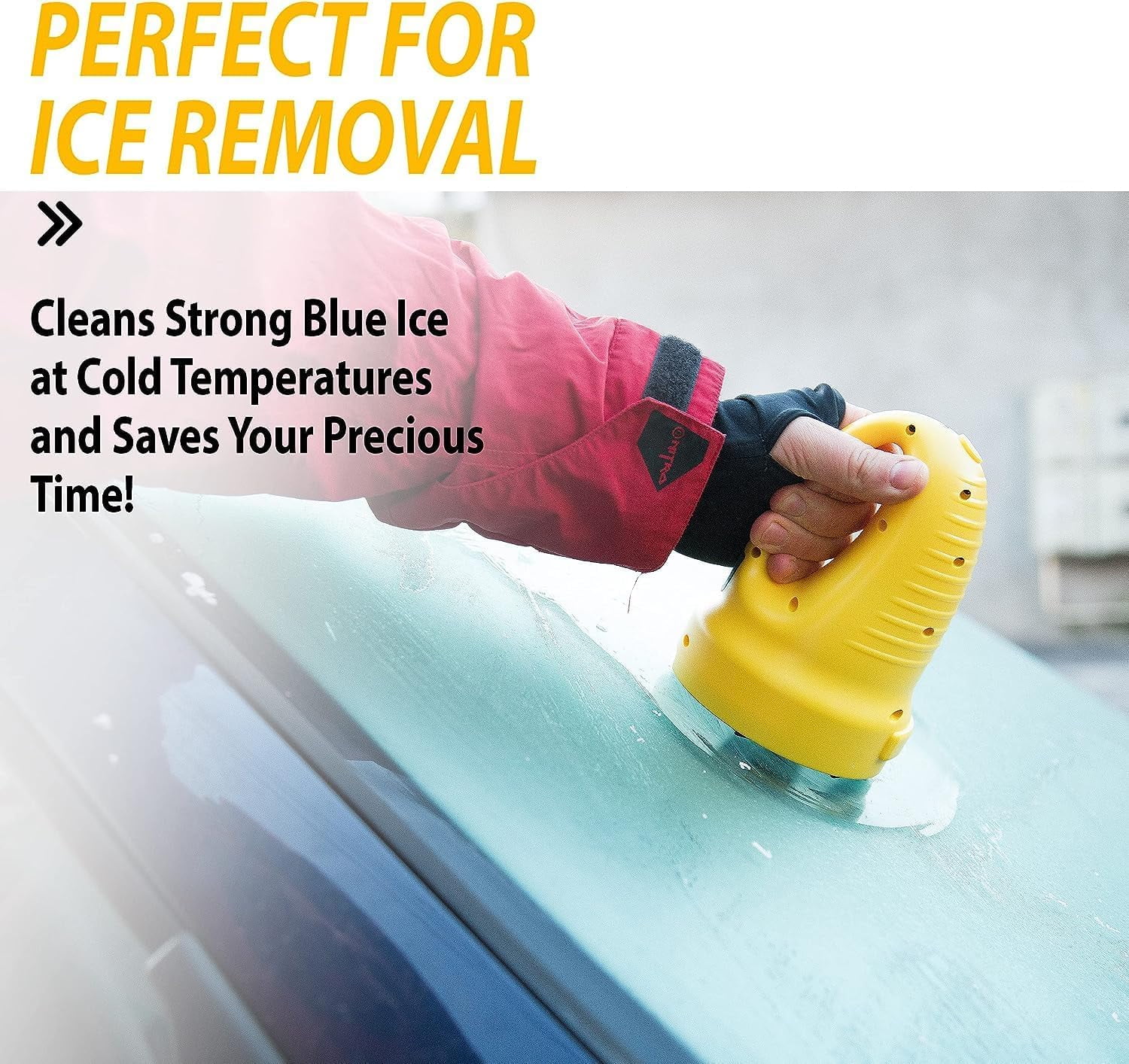 Zone Tech Electric Snow Ice Scraper USB Rechargeable - Automotive Portable Cordless Ice/Snow Scraper for Car Windshield Glass Snow Removal Car Scraper Defrosting Deicing Cleaning Tool