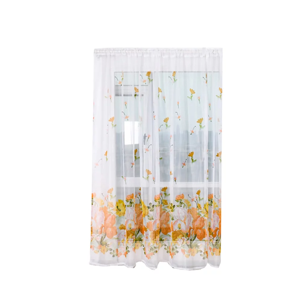 Trees Sheer Curtain Tulle Window Treatment Voile Drape Valance Fabric ening Curtains Curtains for Bedroom 84 Inches Length Thick Sheer Curtains Basics Curtain Shower Curtain Curtain 100 Percent