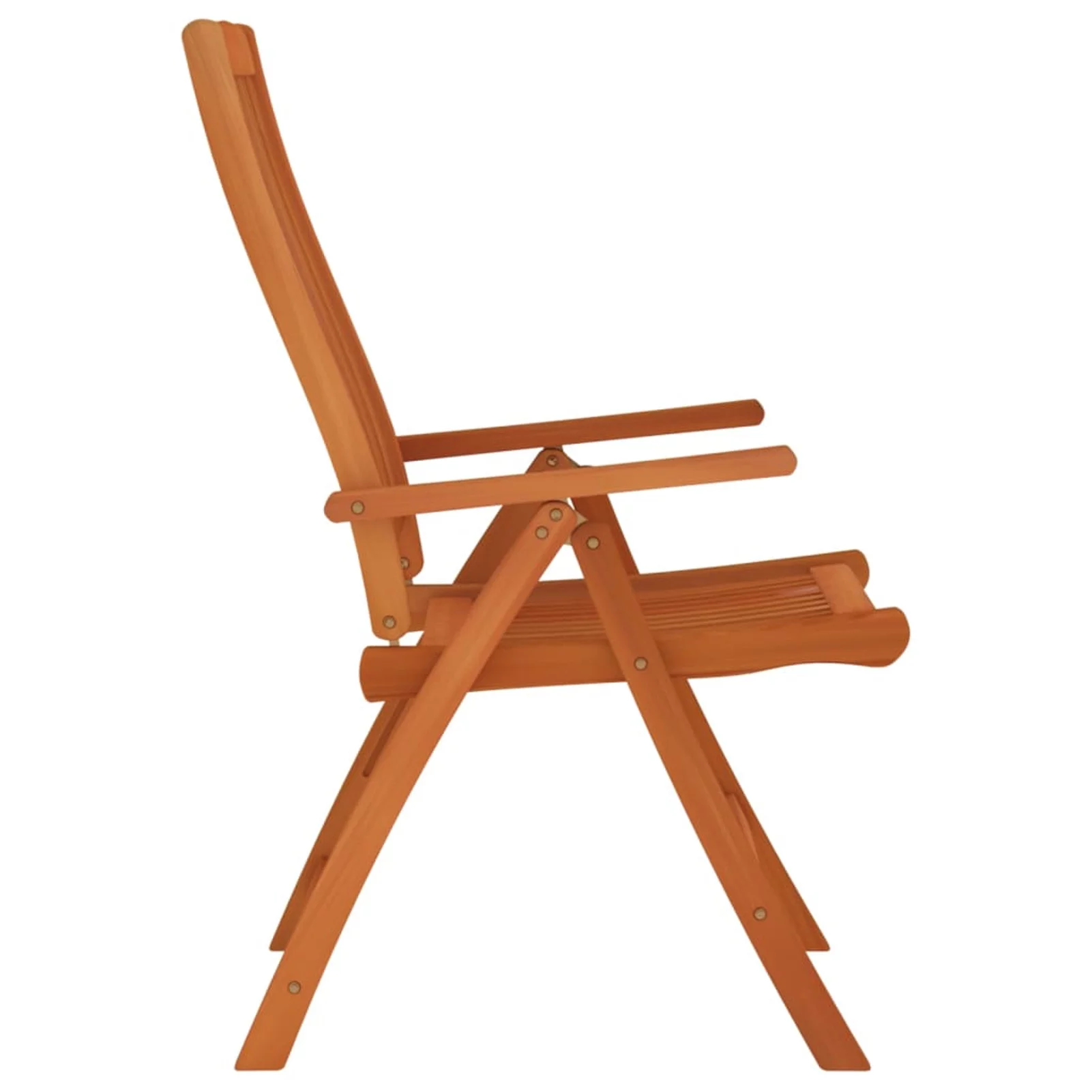 Aibecy Folding Patio Chairs 4 pcs Solid Wood Eucalyptus