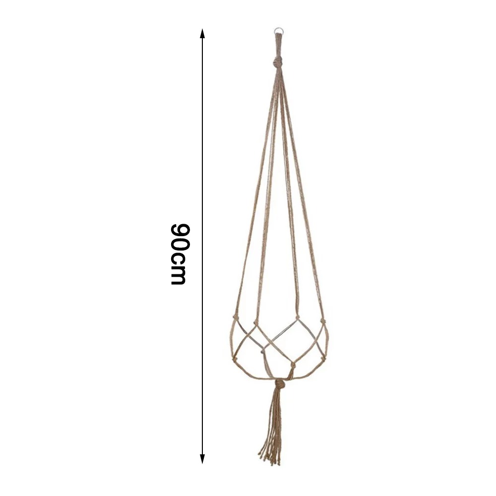 Vintage Plants Hanger Jute Rope Botanic Hooks Flower Pot Holder Legs String Hanging Rope Home Garden Decoration Wall Art