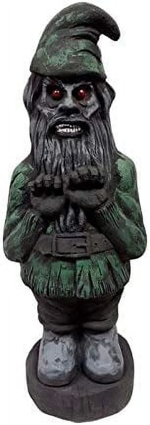 PMU Halloween Black Zombie Gnome Trick or Treat Blow Mold Decorations - Perfect for Halloween, Home, Lawn, Yard, Decor (Indoor and Outdoor)