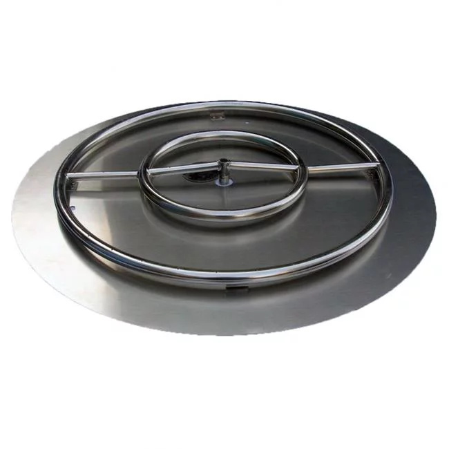 HearthDistribution  30in SS Fire Pit Ring Burner with Pan