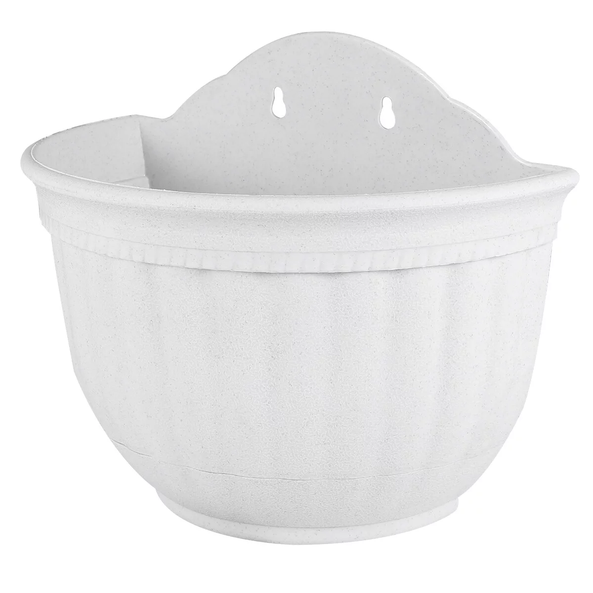 Semi-circular Imitation Leather Pattern  European Style Wall-mounted Flower Pot