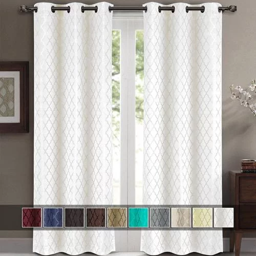 Pair Willow Thermal-Insulated Blackout Curtain Panels ( Set of 2) - each Panel 42