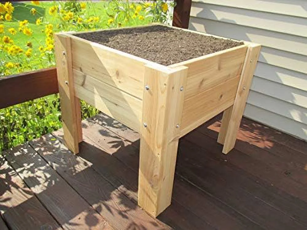 Elevated Cedar Planter 28