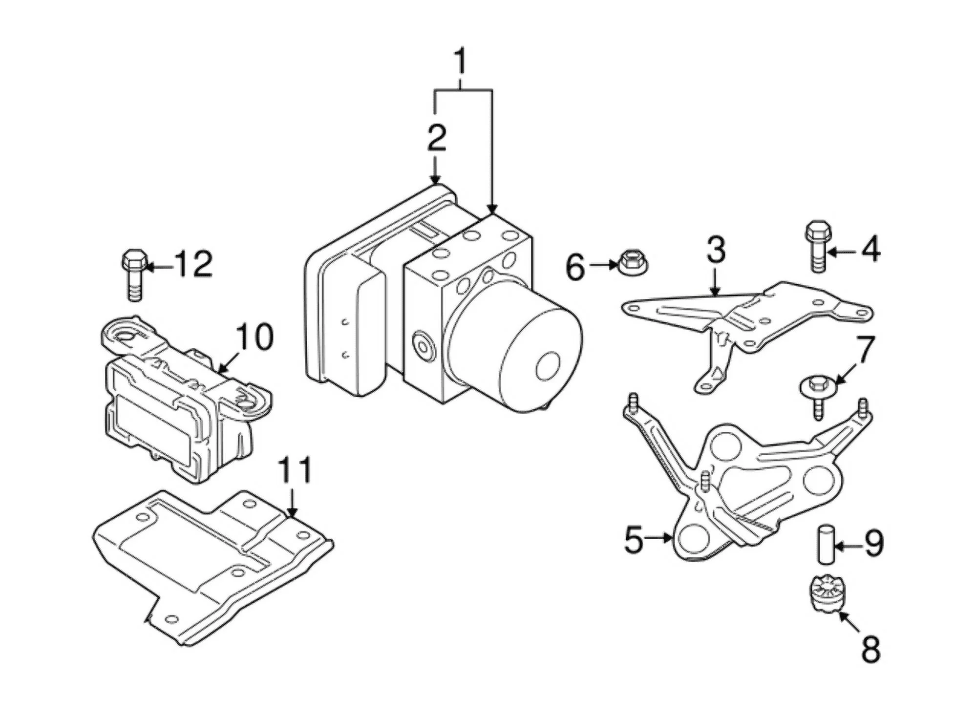New Genuine BMW Repair Kit Control Unit Dsc (2009-2014) OE 34522460451