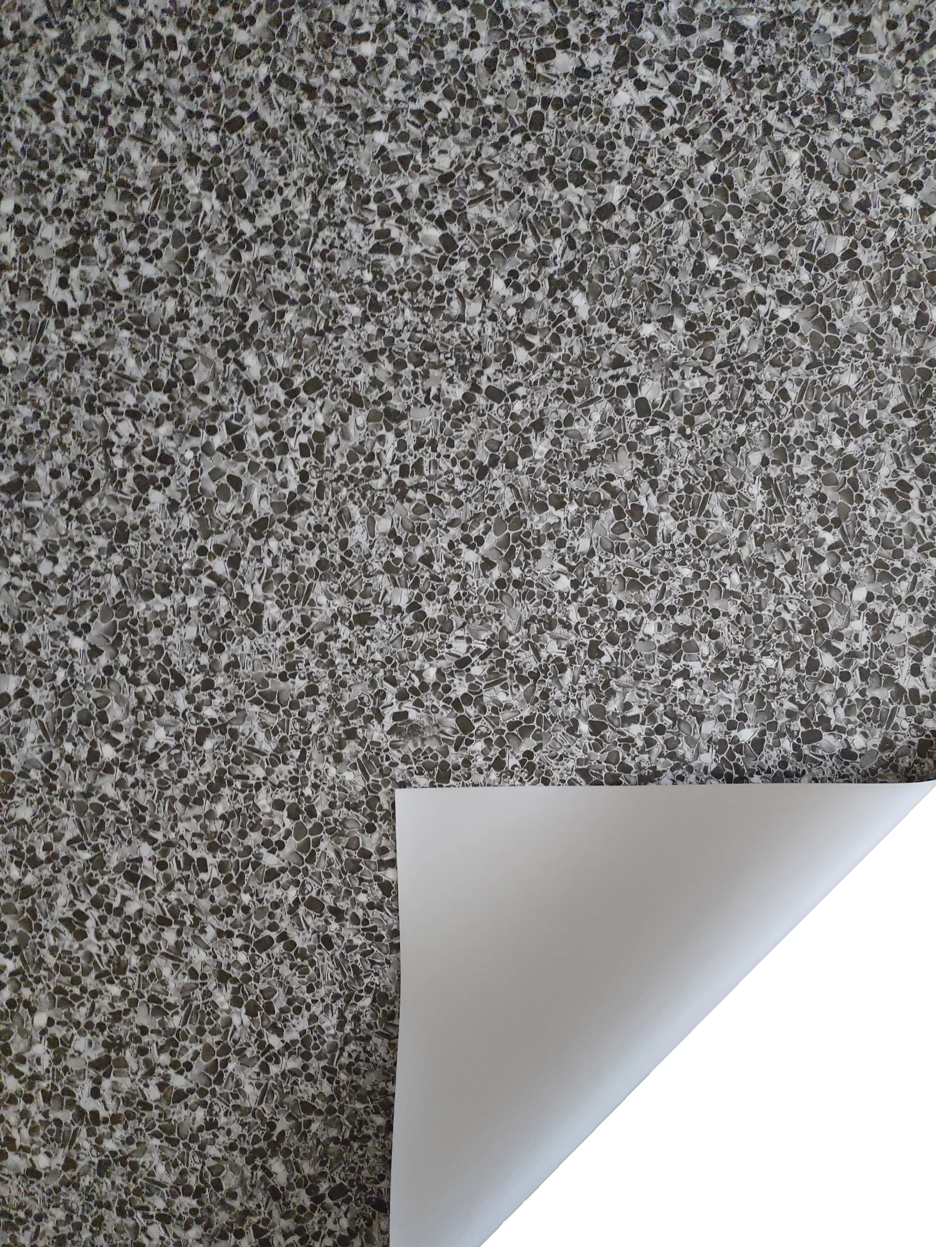 USA Pond Products - 3x20 Gray Pond Liner with Gray/Black Printed Pebble Design-3'W x 20'L (0.91m x 6.1m) in 25-mil Graystone PVC (0.63mm)-Fish/Plant Friendly for Koi Ponds, Streams & Water Gardens