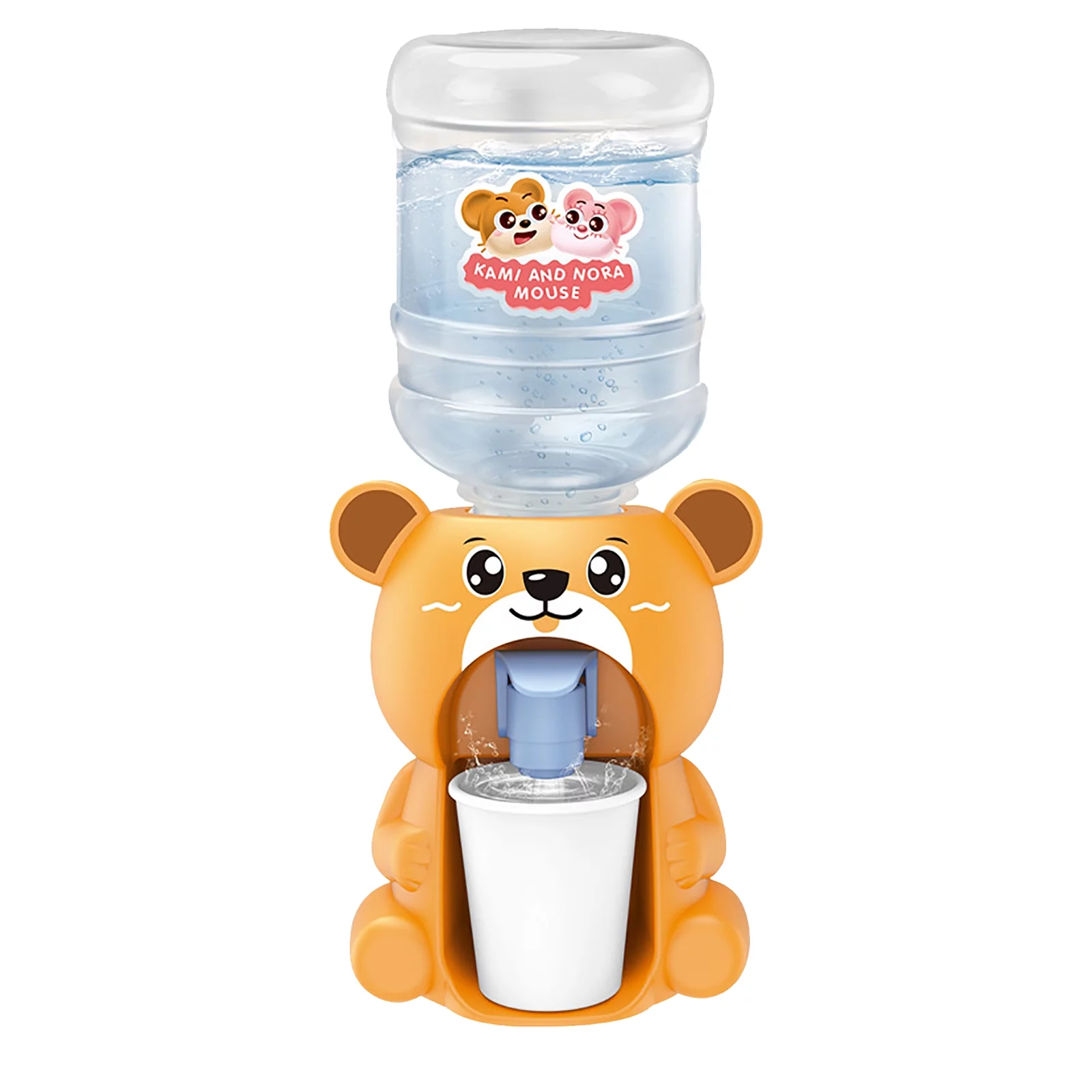 YHAIOGS CarTOon Water Dispenser Play House Kitchen TOys Flavor Mini Simulation Drink Machine