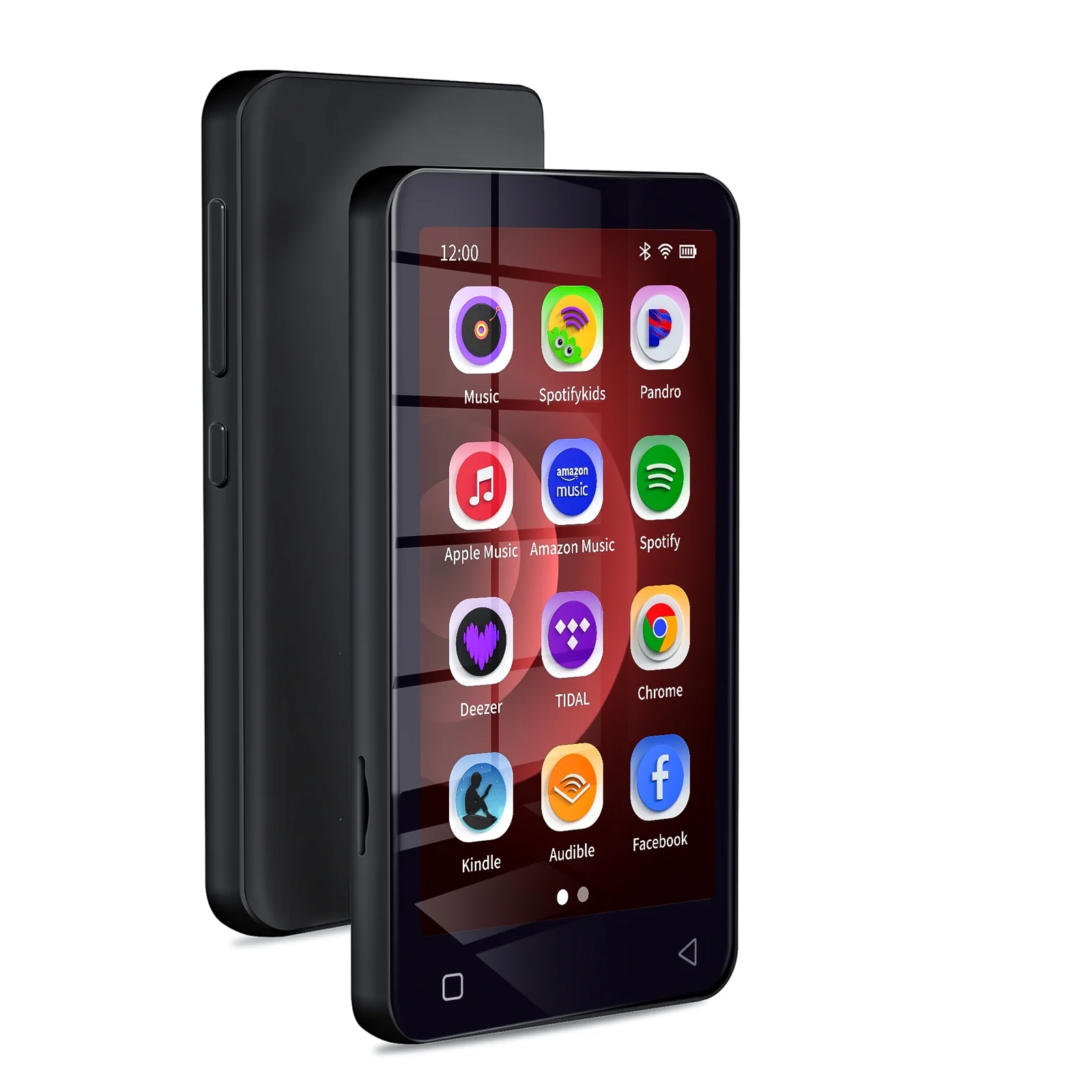 16GB MP3 Player with Bluetooth, S2 WiFi MP4 MP3 Player with Spotify, Spotify Kids, Pandora, Amazon Music, Audible, 4