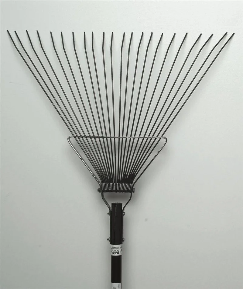 Foxy Rugged Carbon Steel Tine Lawn Garden Rake 19 in Head 48 in Handle