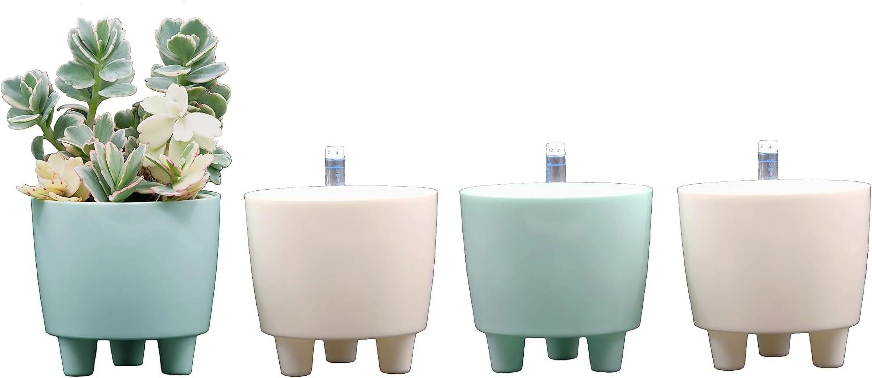 Selfwatering Mini Planters With Water Level Indicator For African Violets, Small House Plants