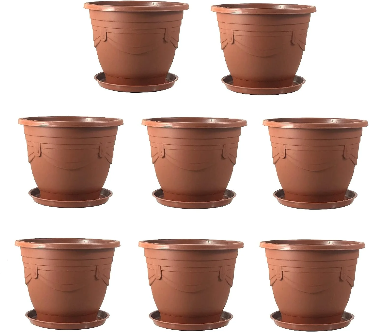 8 Sets BRMD-AX23 European-Style Classical Flowerpot 9.0