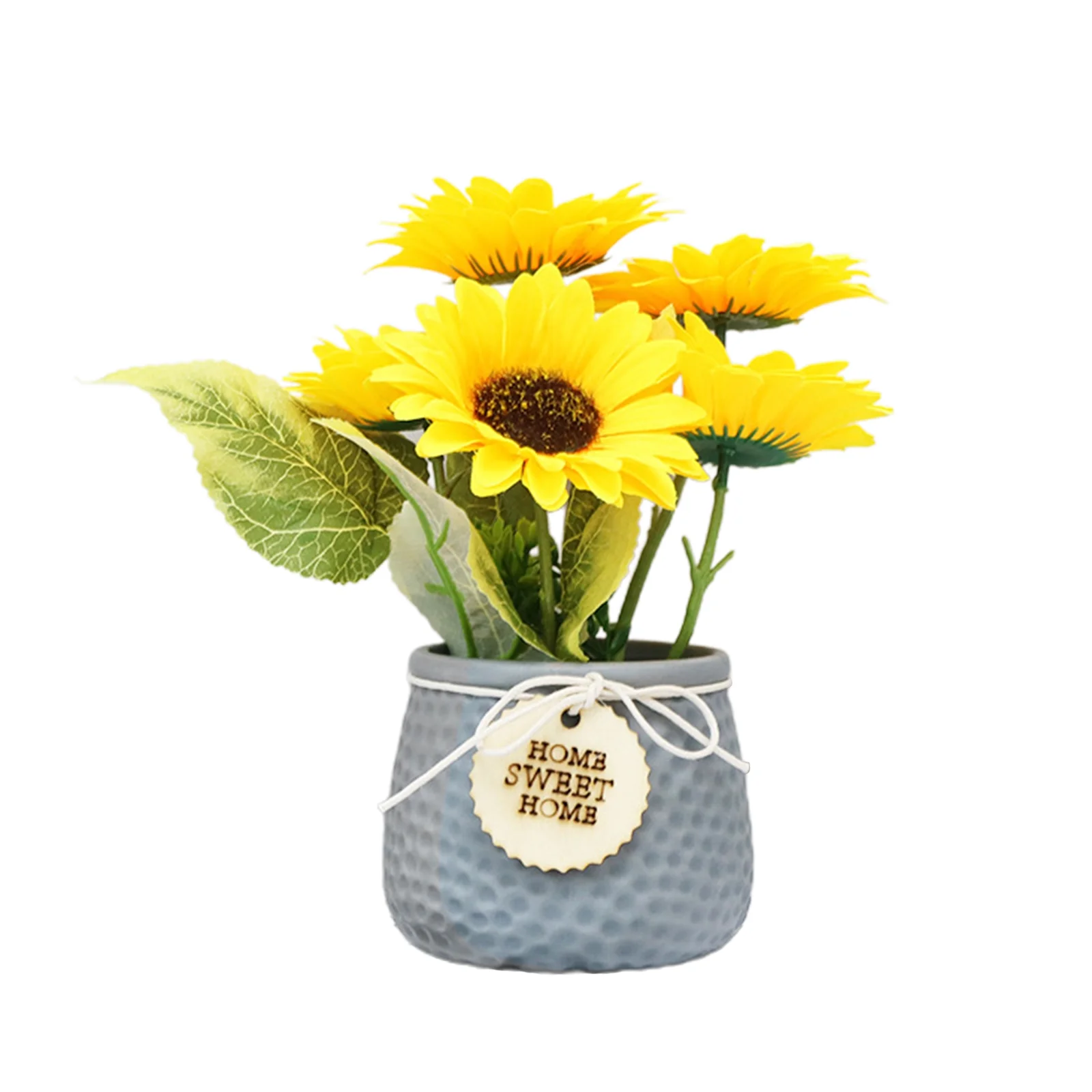 American sunflower simulation flower ceramic pot