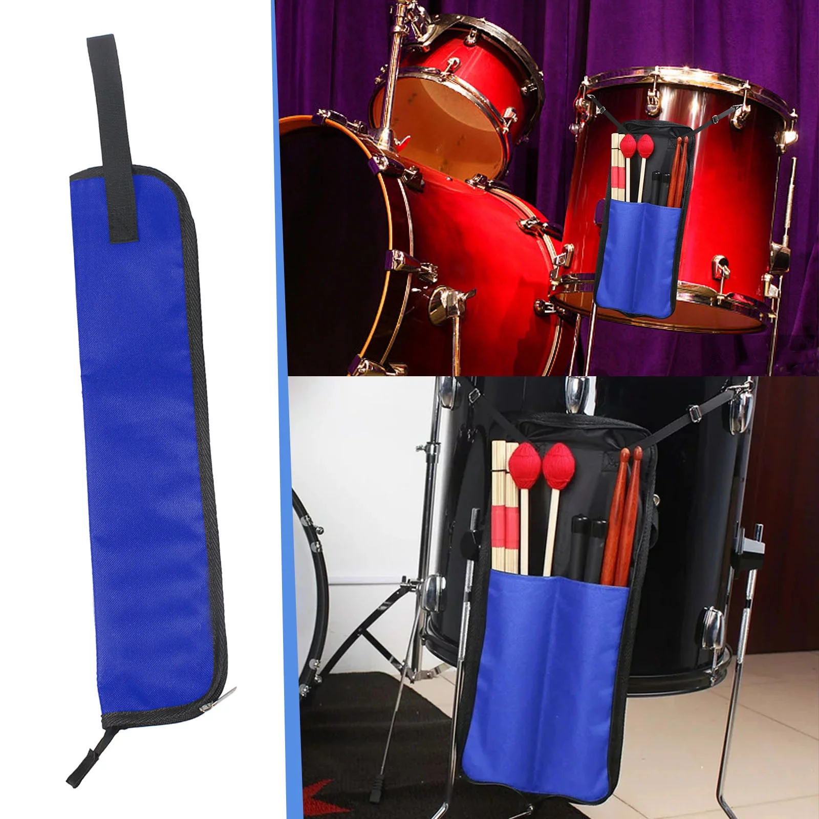 iju7gthy 4th of July Indoor Drum Stick Bag Drum Accessories Drum Stick Case Drumstick Bag Drum Stick Holder Drumsticks Bag for Storage Hanging Bag Drumstick Portable Mallets Brushes and Other Common