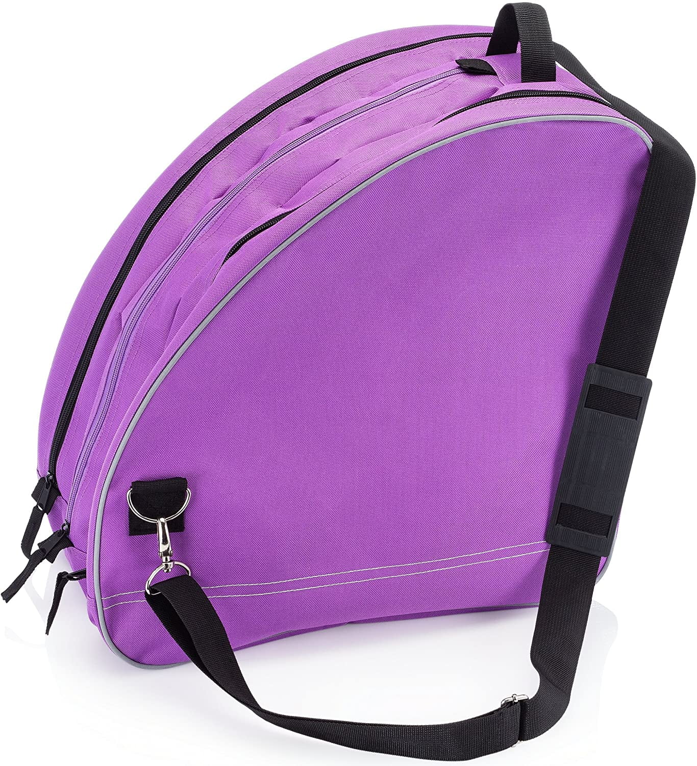 Athletico Ice & Inline Skate Bag - Premium Bag to Carry Ice Skates, Roller Skates, Inline Skates for Both Kids and Adults (Purple with Black Trim)