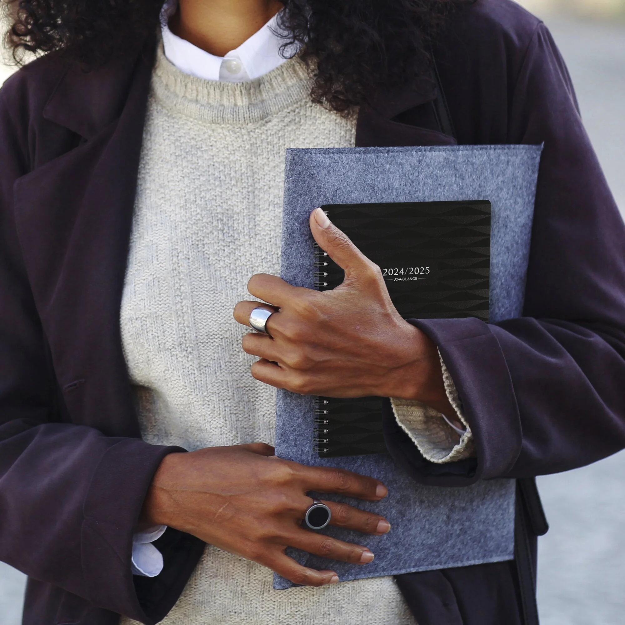 AT-A-GLANCE Elevation Academic 2024-2025 Weekly Monthly Planner Black Small 5 12