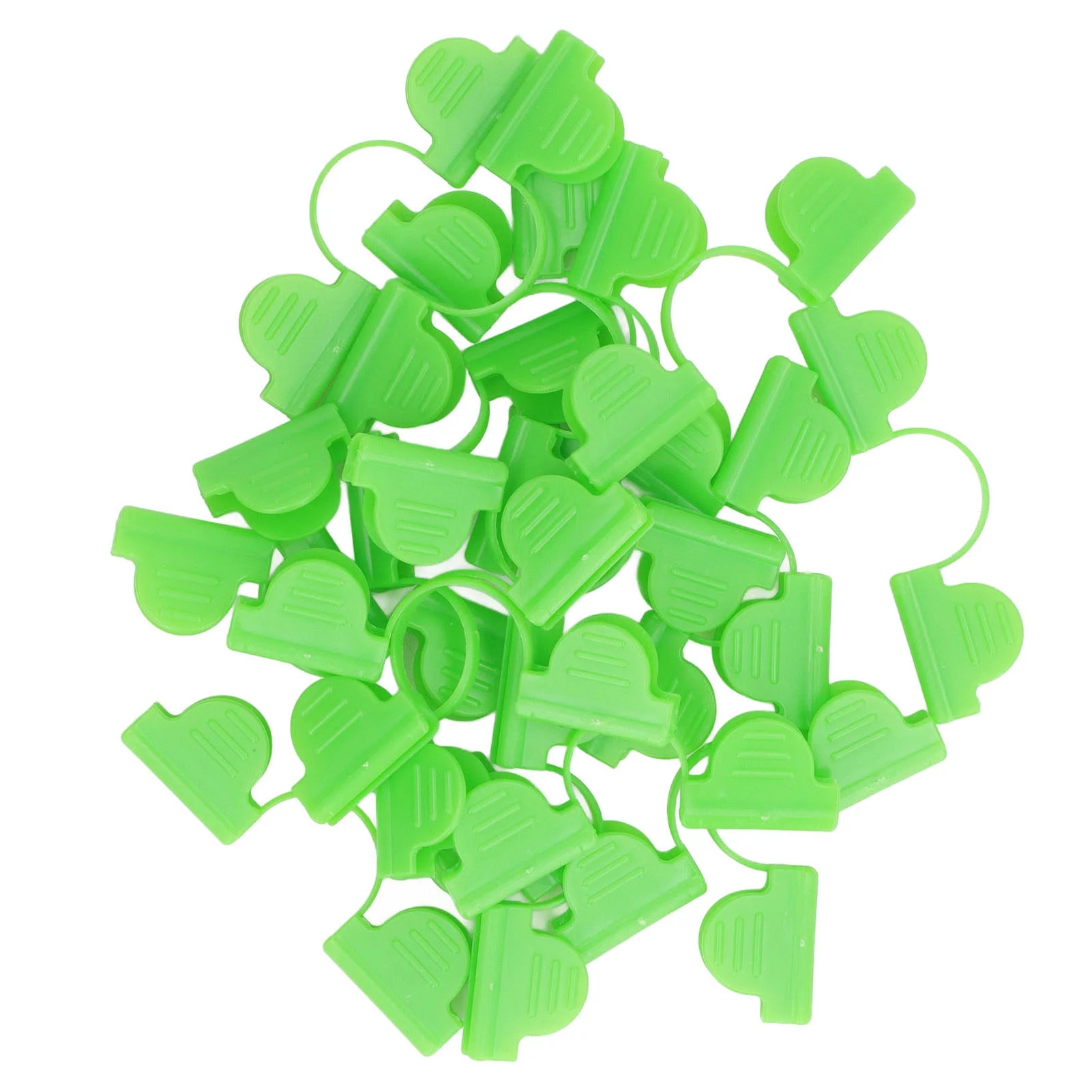 Verdant Touch Shading Garden Hoop Greenhouse Clip 100PCS Greenhouse Clamp Plastic Double Head Shading Garden Hoop Greenhouse Clip Fiberglass Gardening Supplies 5mm Light Green