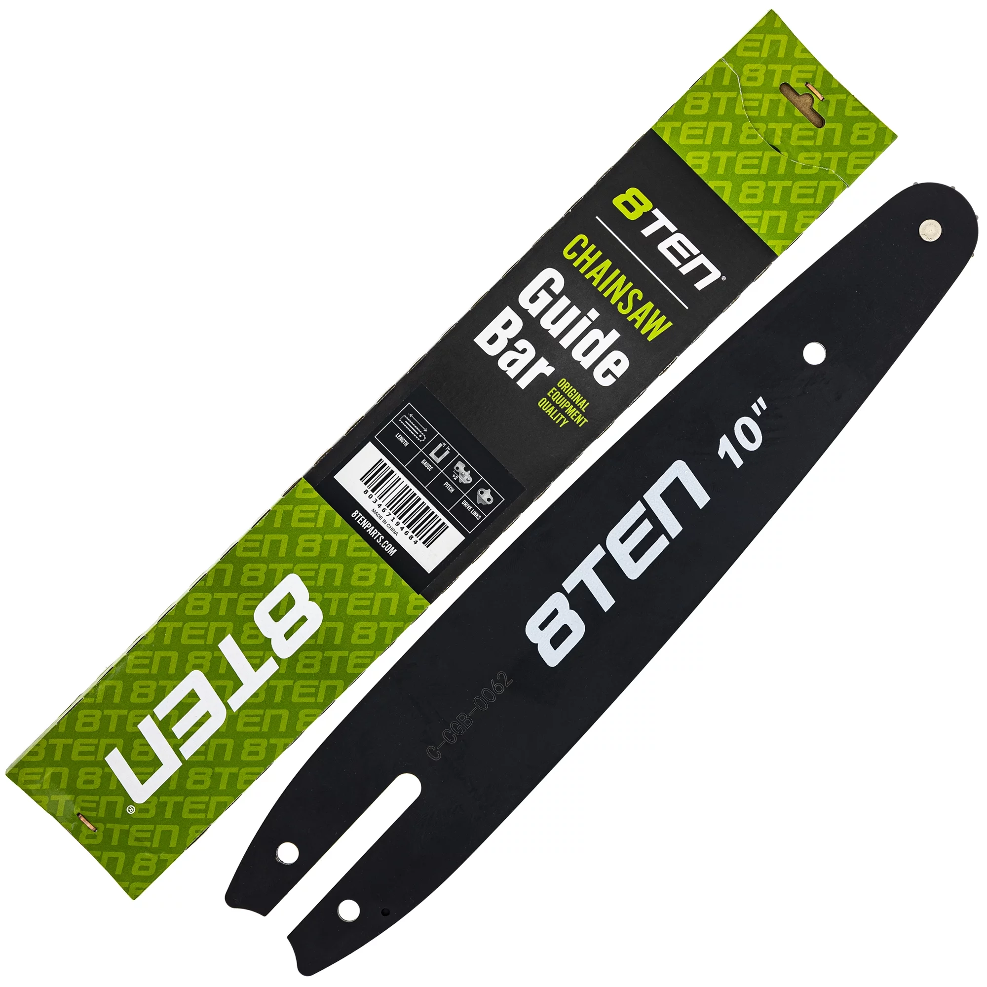 8TEN 10 inch Chainsaw Bar .043 3/8 56DL for Stihl 017 025 009 810-CCG2284B