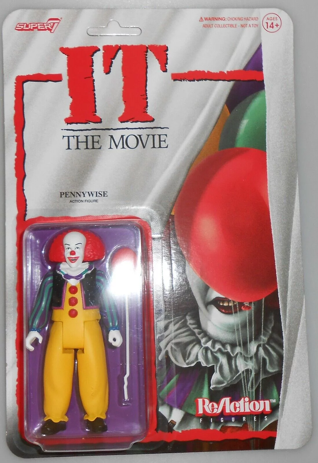 Stephen King - Super7 - It Reaction - Pennywise (Clown)  [COLLECTABLES] Action Figure, Figure, Collectible