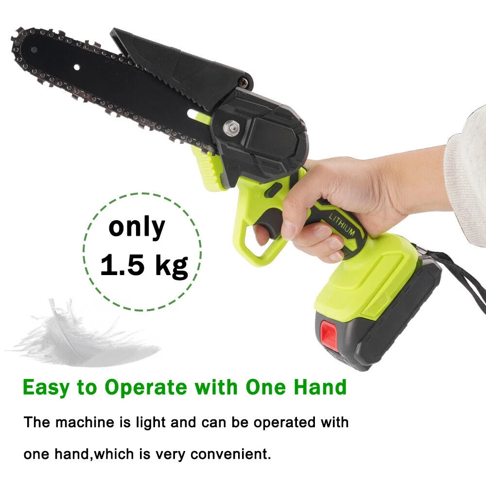 6in Mini Handheld Electric Chainsaw 6