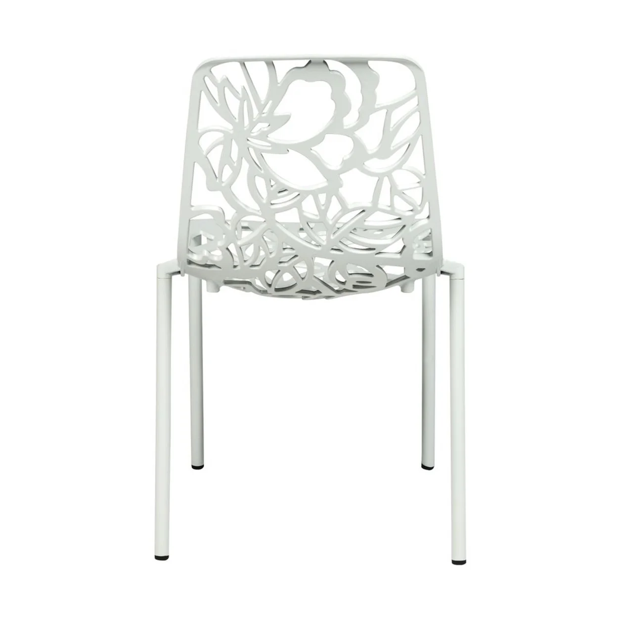 Modern Devon Aluminum Chair, Set of 2 - White