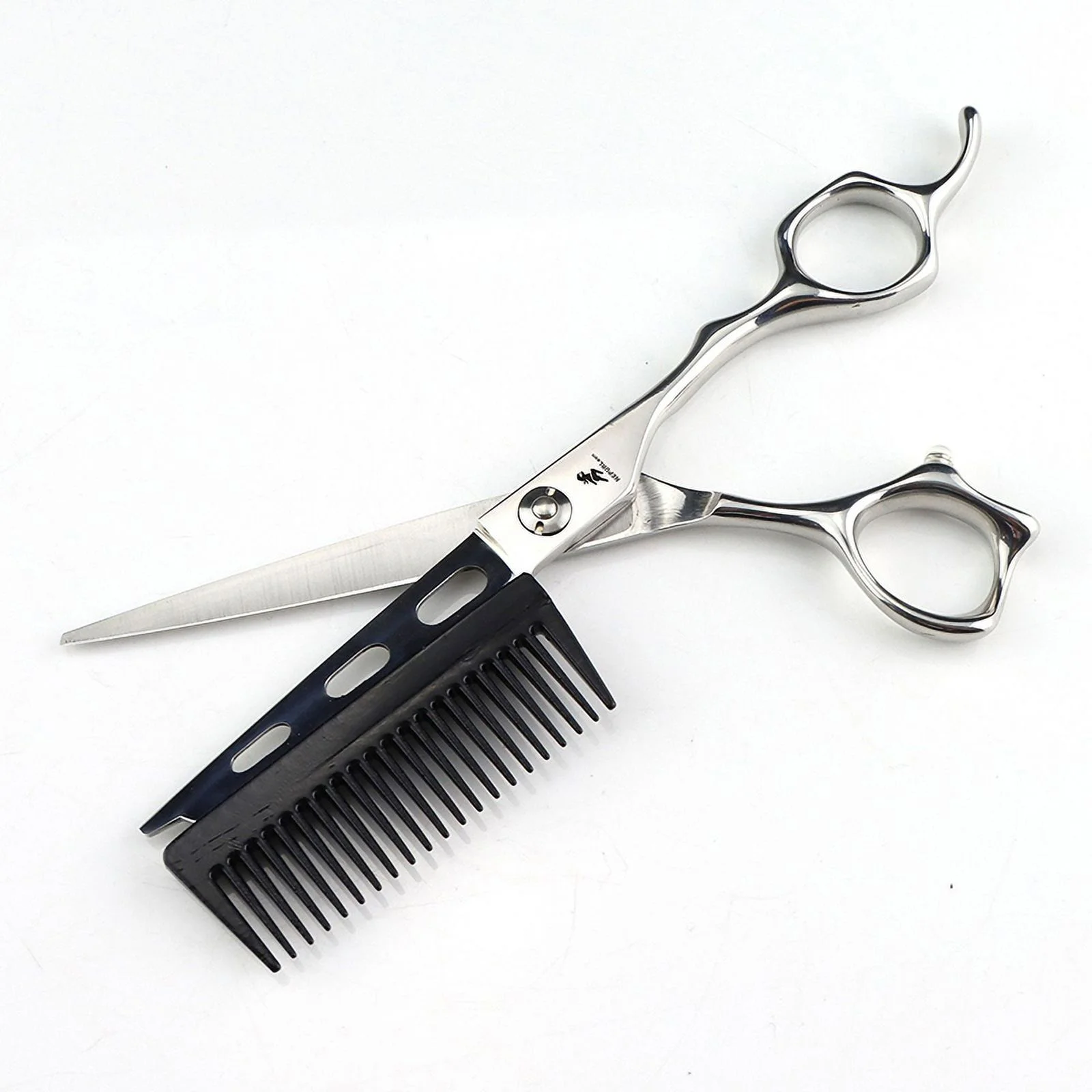 Professional 2 In 1 Hair Scissors With Comb Haircut Barber Hair Cutting Shears Hairdresser Scissors