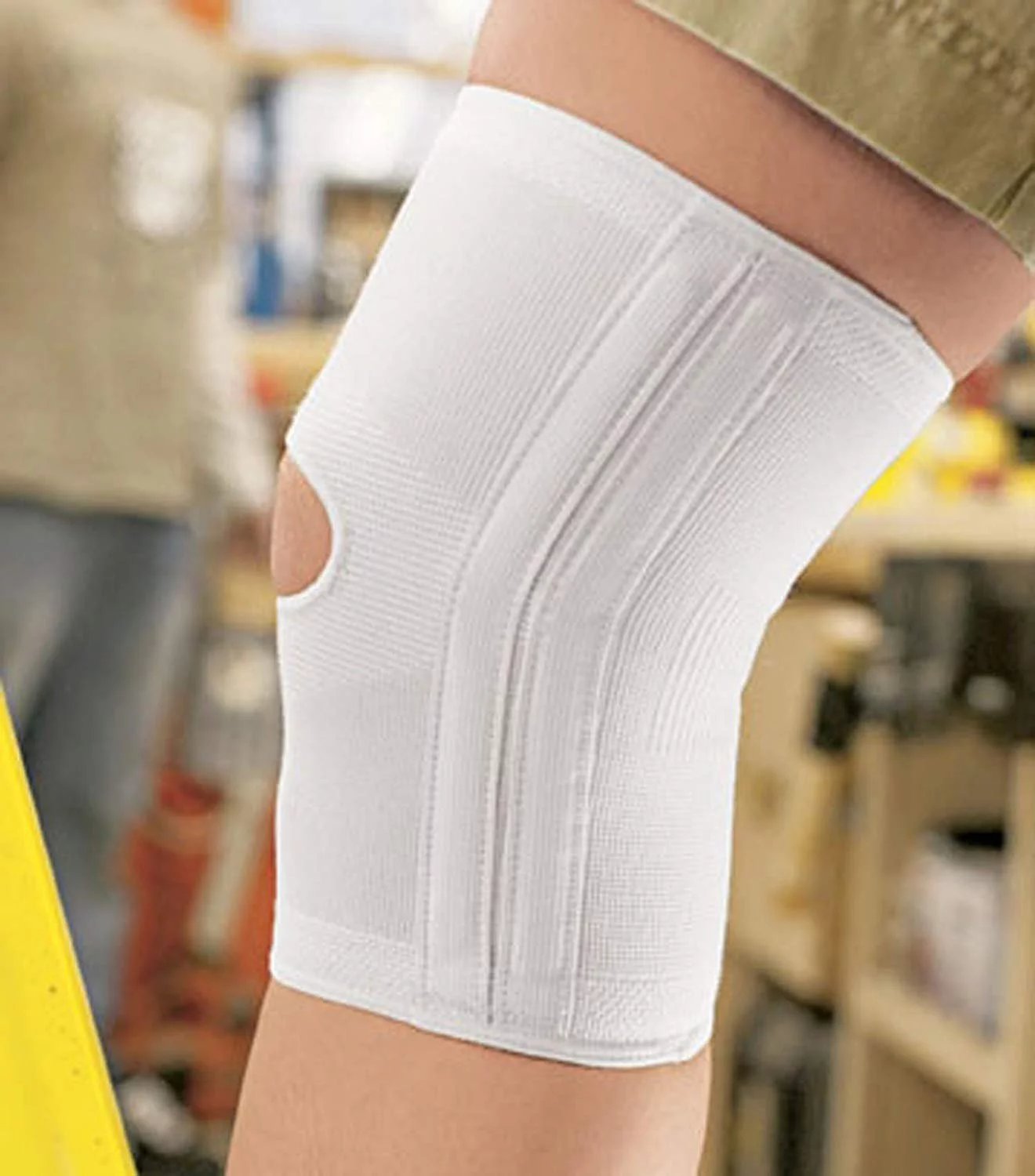 ACE Knitted Knee Compression Brace W/ Side Stabilizers Flexible Small,1ct