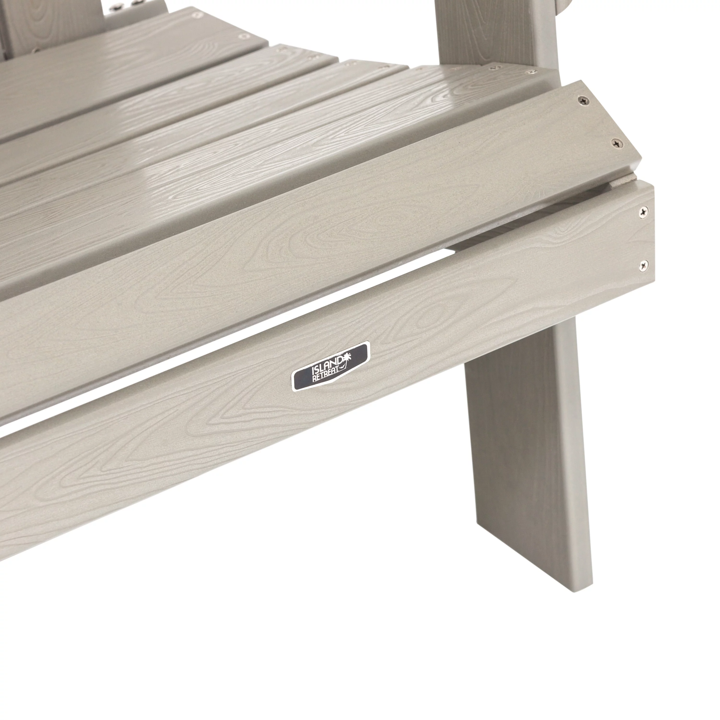 Blue Wave  EZ-Care Tek-Wood Adirondack Chair, Slate Gray - 37 x 30.7 x 41.7 in.