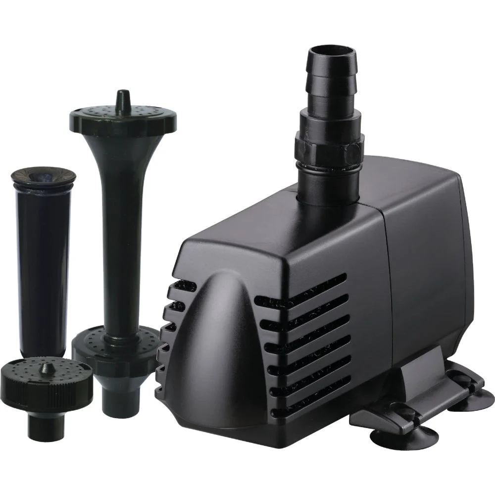 1 PK, PondMaster Eco 590 GPH 3/4 In. Pond Pump & Fountain Head Kit