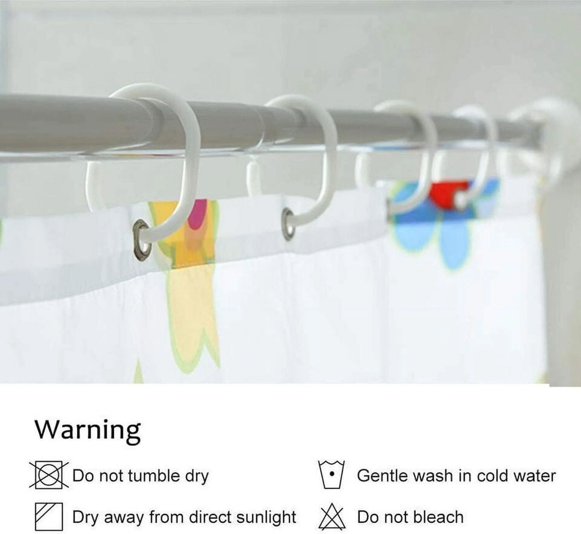 Rustic Red Truck and Watercolor Tree Shower Curtain - Festive Brick Wall Bathroom Decor Perfect for Winter Holidays