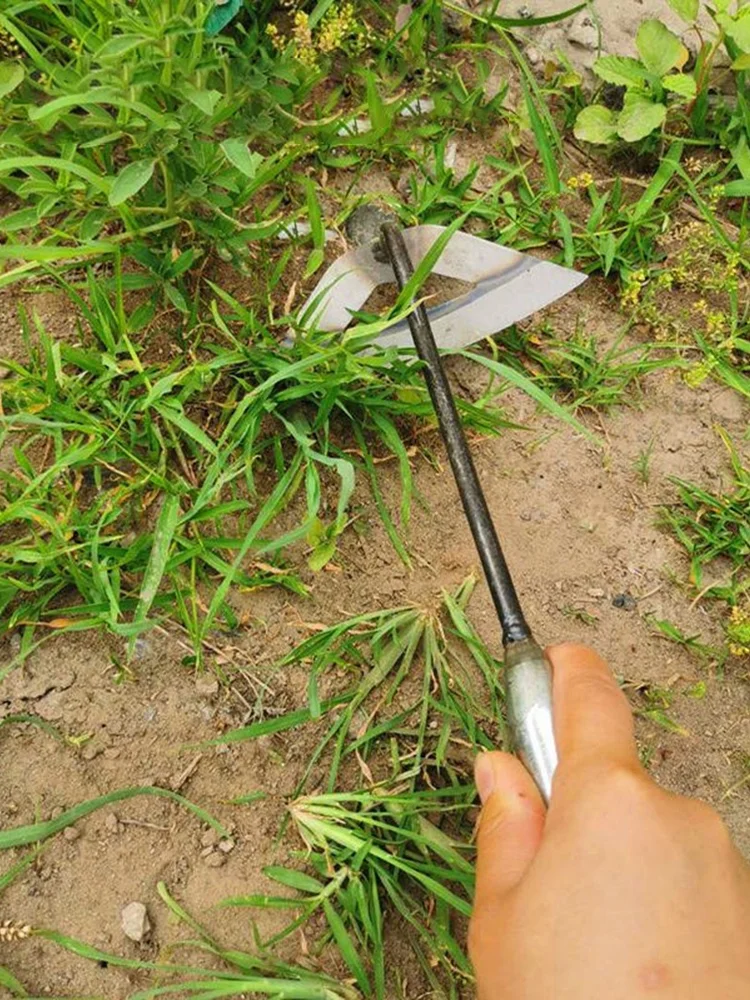 Steel Weeding Shovel Farm Tool Handheld Hollow Hoe Agriculture Rake Tool