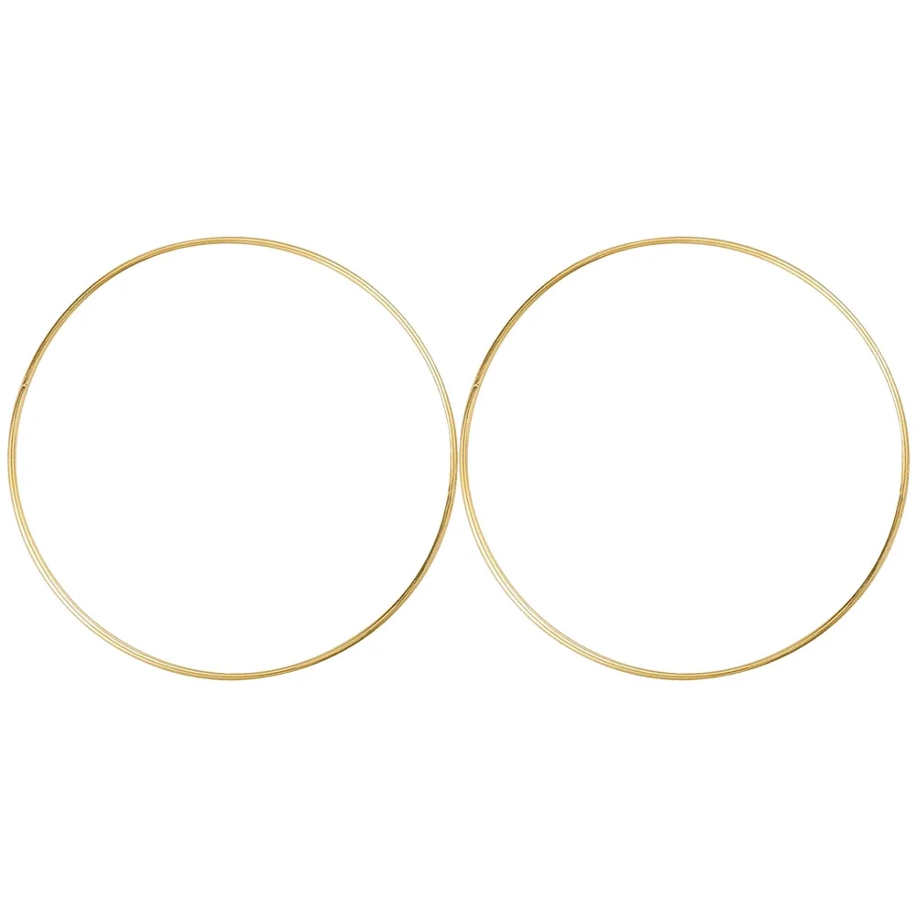 Qumonin Macrame Hoop Rings DIY Crafts Supplies Metal Wreath Frame