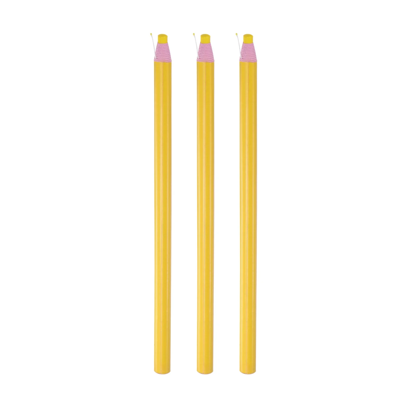Uxcell Sewing Fabric Pencils Sewing Mark Chalks Marking Tools, Yellow 3 Pack