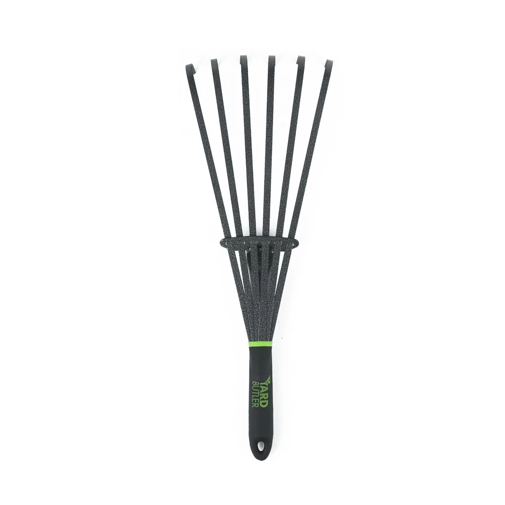 Yard Butler Terra Rake All Steel 18â Floating Tine Leaf and Debris Clearing Hand Garden Spring Rake â WHR-6