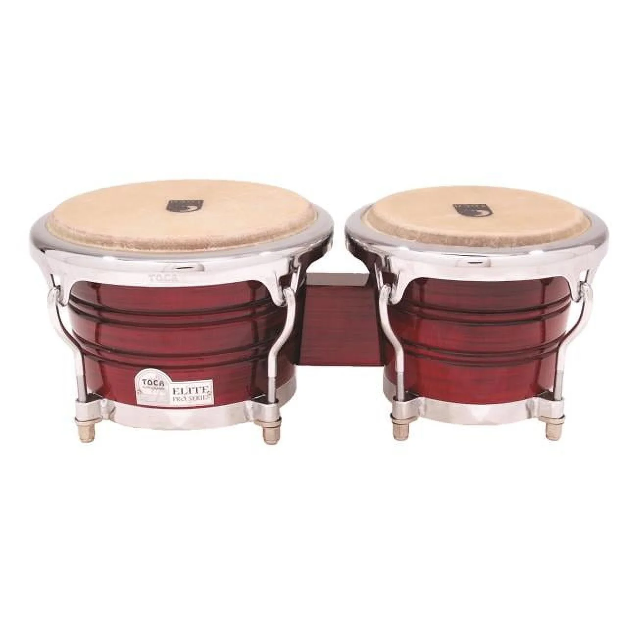 Toca Elite Pro Wood Bongos Crimson Maple Fade