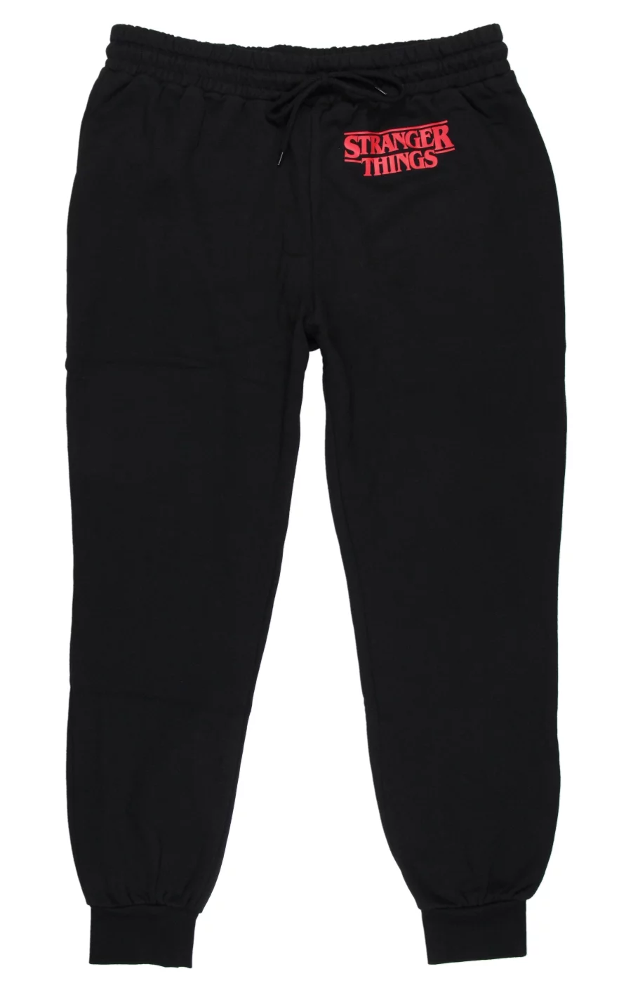 Stranger Things Mens' TV Series Show Plus Size Sleep Jogger Pajama Pants (0X)