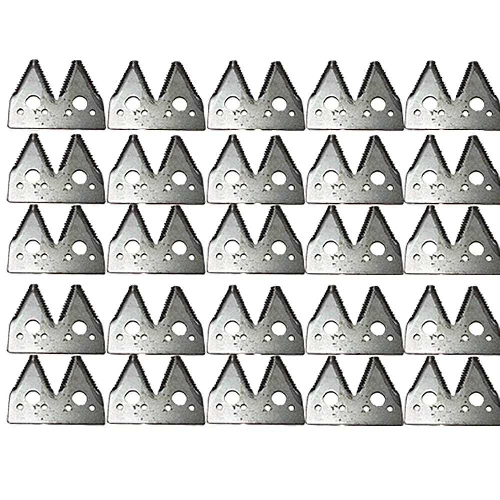 RAParts (25) Course Tooth Double Sickle Sections Fits John Deere Cutting Platforms