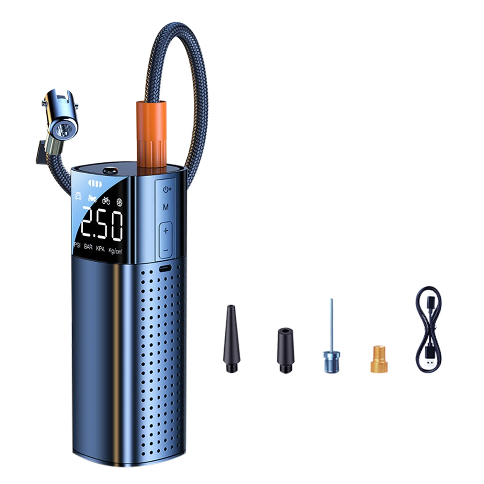 5V Intelligent Air Compressor + HIGH PRESSURE DIGITAL INFLATOR Multi Function Flashlight Power Bank Air Compressor Kite Surfing Equipment Battery Operated Snow Blower Lights Mini Inflatable Tube Man